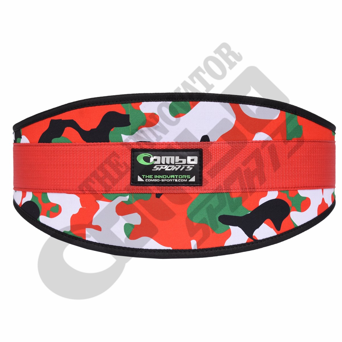 Sublimated Green Camouflaged theme Belt for Fitness and CrossFit Gym Workout nylon neoprene tactical designed best Choice for Men.